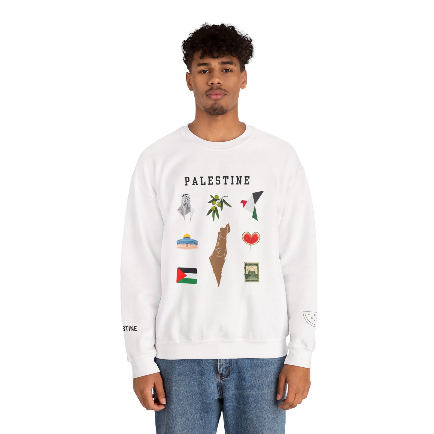 The Symbols Of Palestine Sweatshirt Symbol of Hope & Solidarity