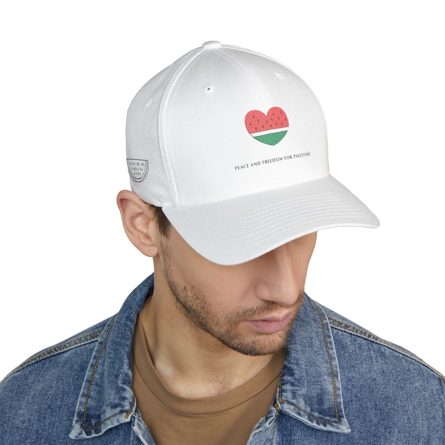 Freedom For Palestine Solidarity Hat Peace, Love & Freedom