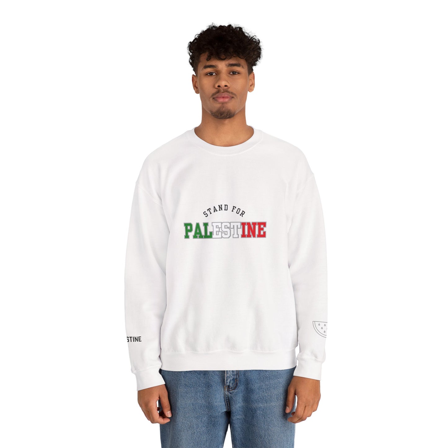 We Stand For Palestine Sweatshirt Symbol of Hope & Solidarity