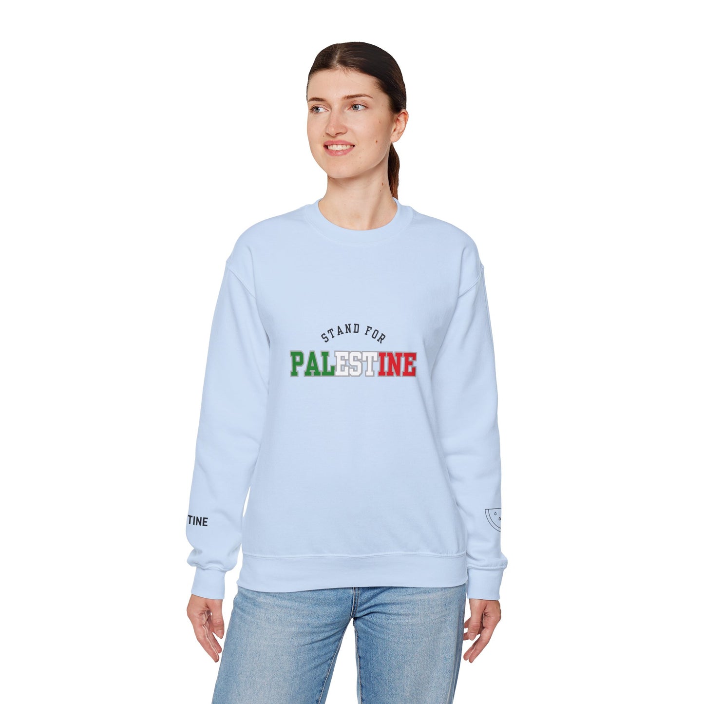 We Stand For Palestine Sweatshirt Symbol of Hope & Solidarity
