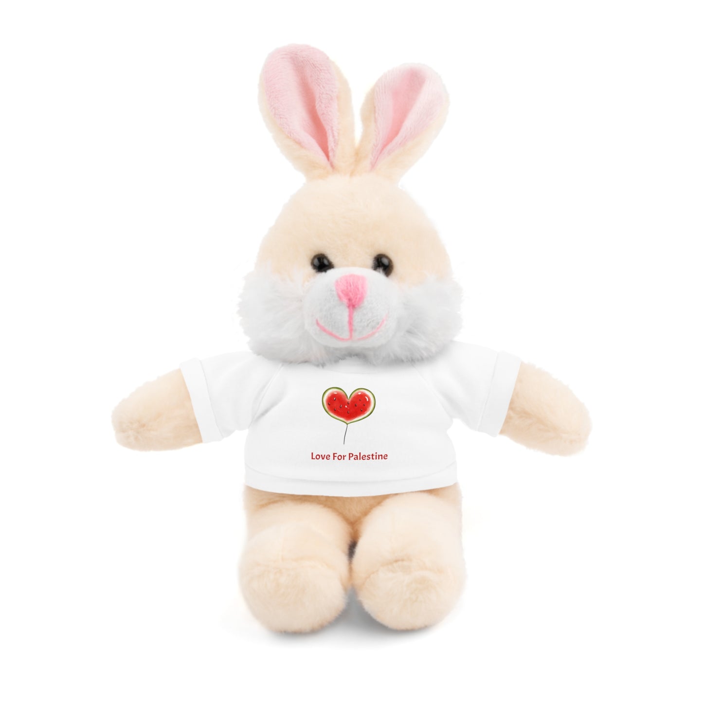 Stuffed Animal Gift with Tee | Love For Palestine Bear, Cute Plush Toy, Cuddle Buddy, Unique Gift for Kids, Love & Friendship