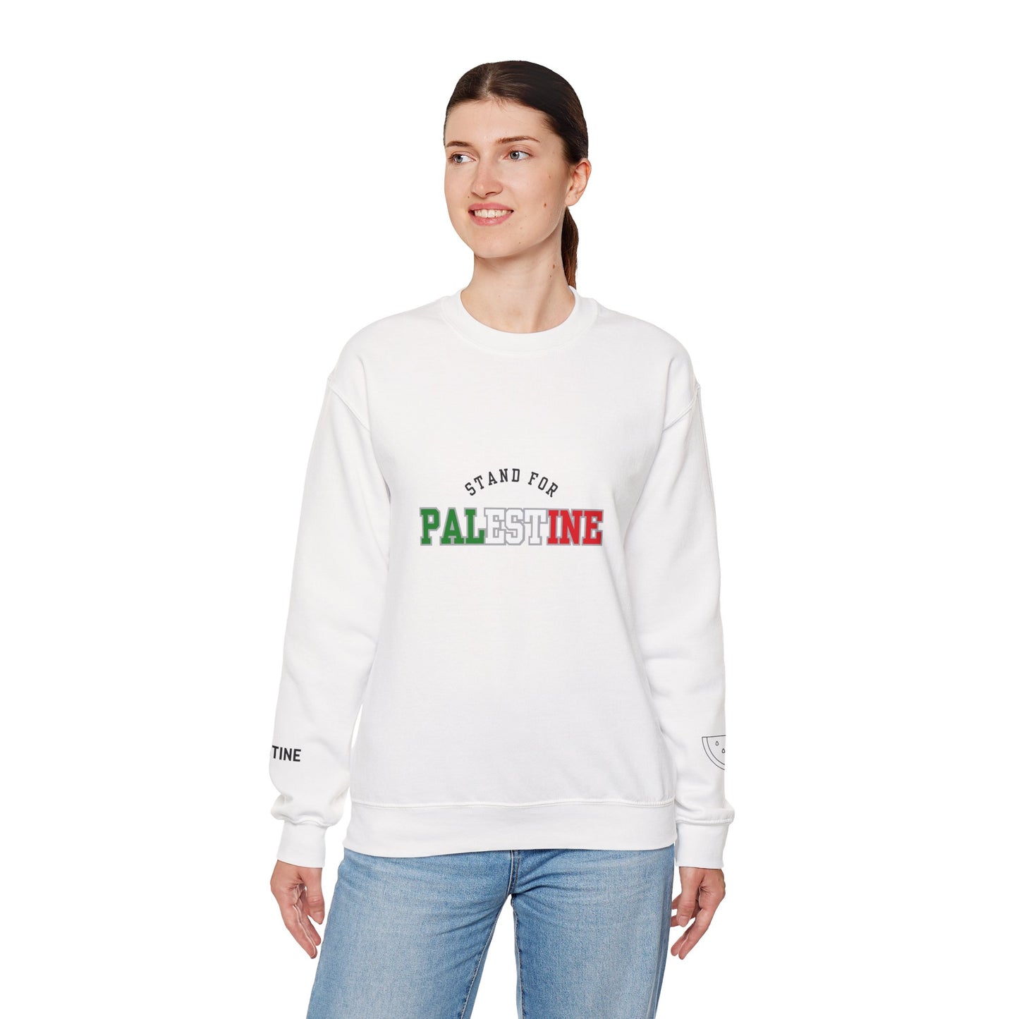 We Stand For Palestine Sweatshirt Symbol of Hope & Solidarity