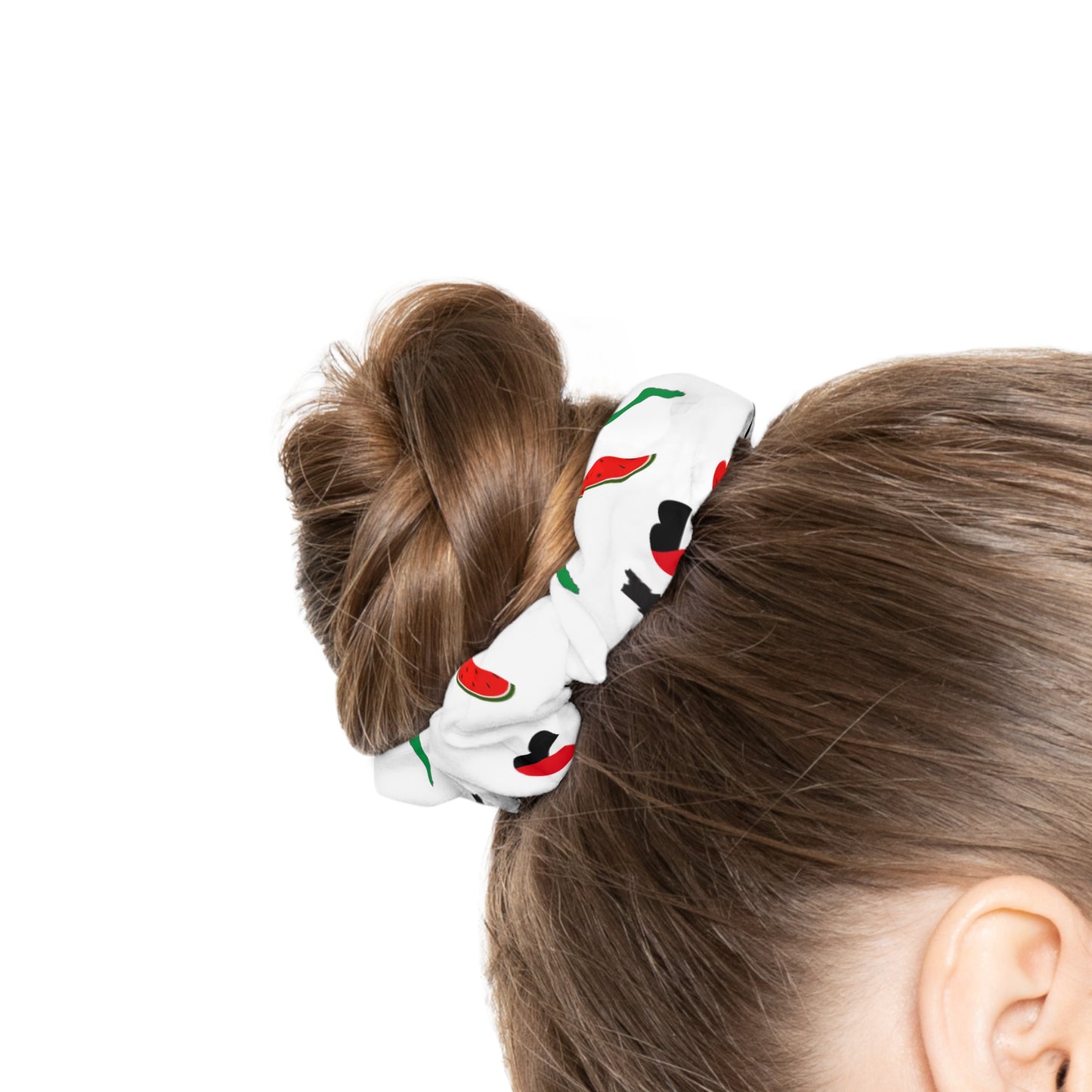 Free Palestine Hair Scrunchie Peace, Love & Justice