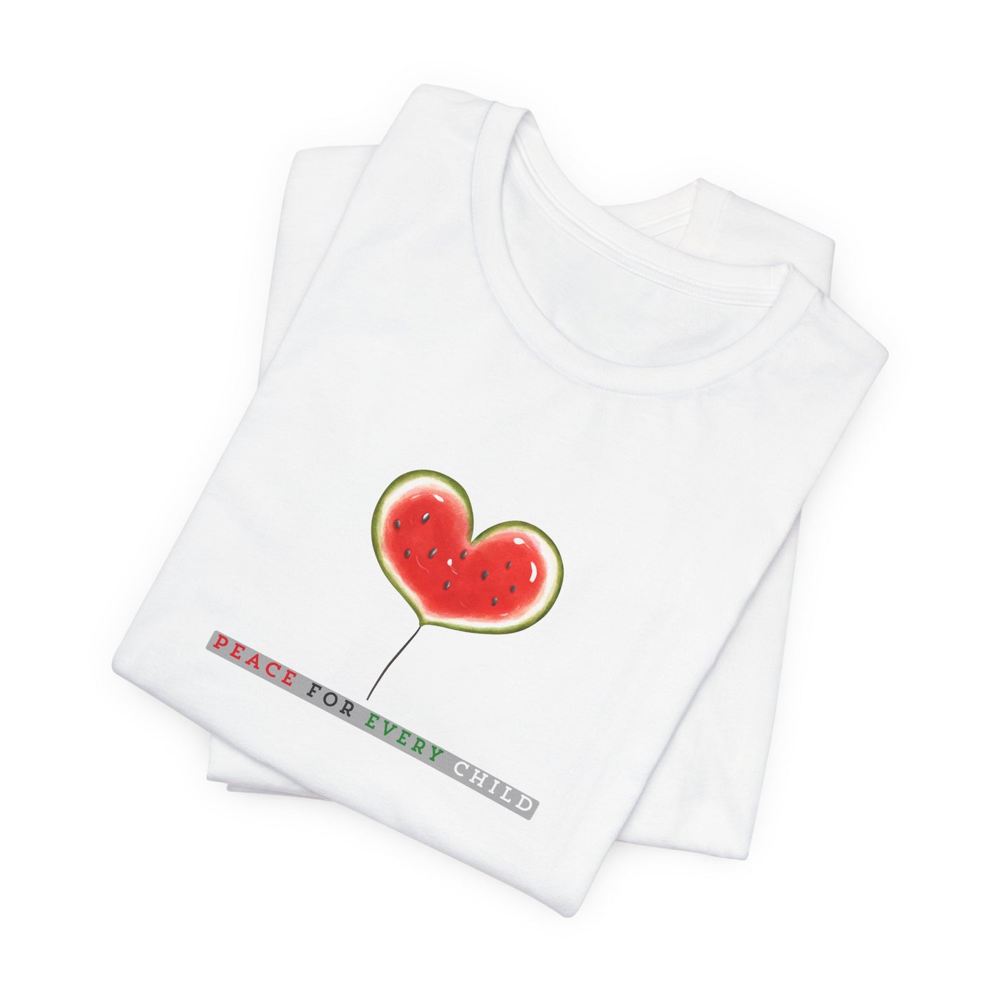 Palestine Solidarity T-Shirt Peace, Love & Freedom