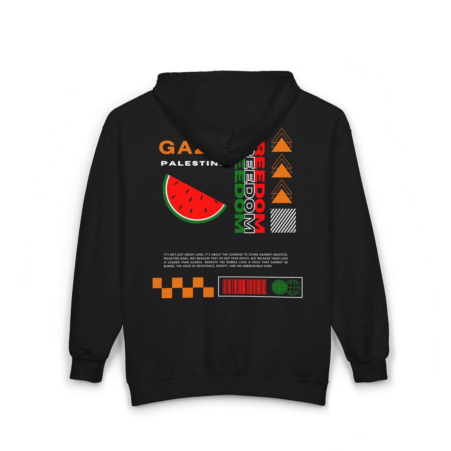 Voice of Resistance Full Zip Hoodie Watermelon Solidarity