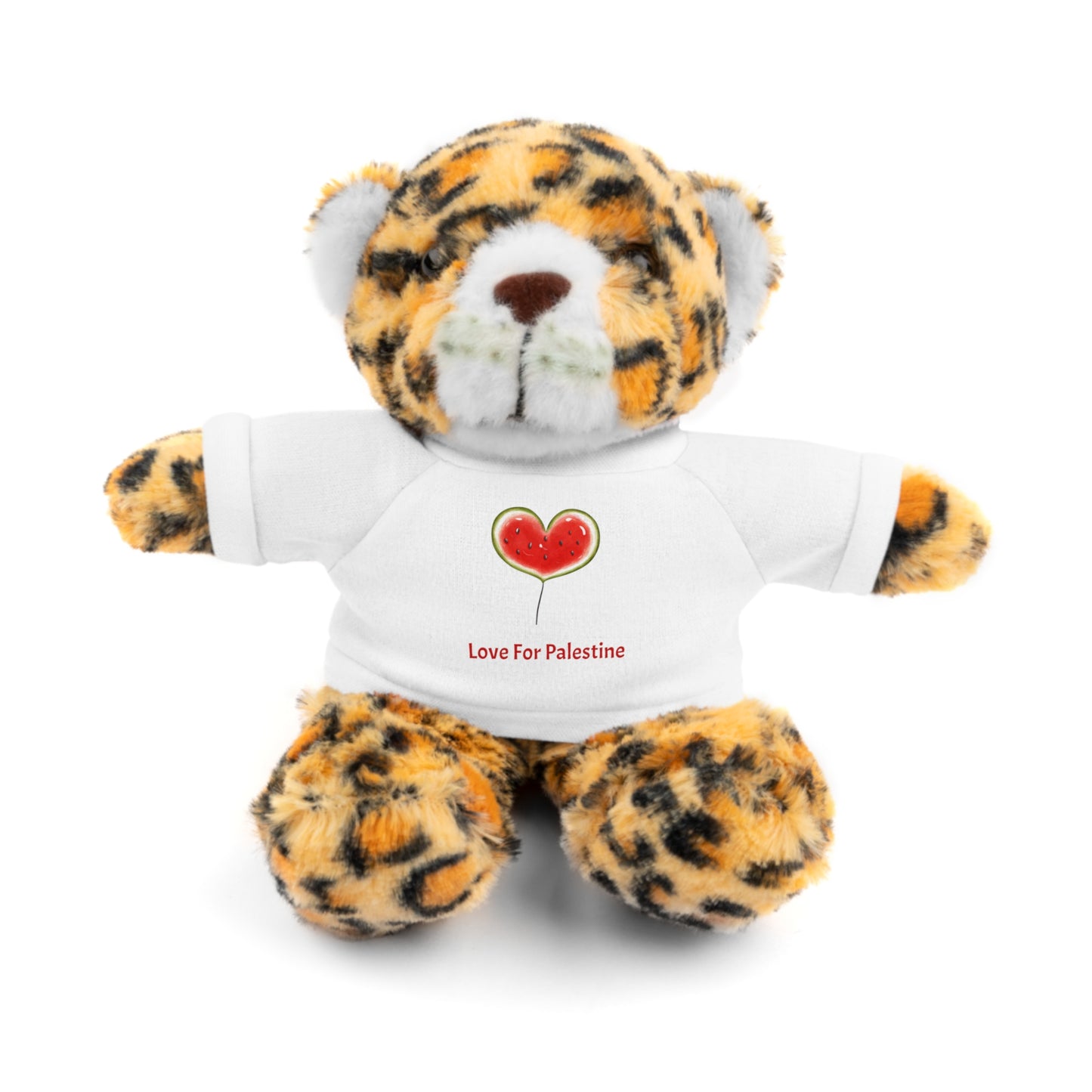 Stuffed Animal Gift with Tee | Love For Palestine Bear, Cute Plush Toy, Cuddle Buddy, Unique Gift for Kids, Love & Friendship