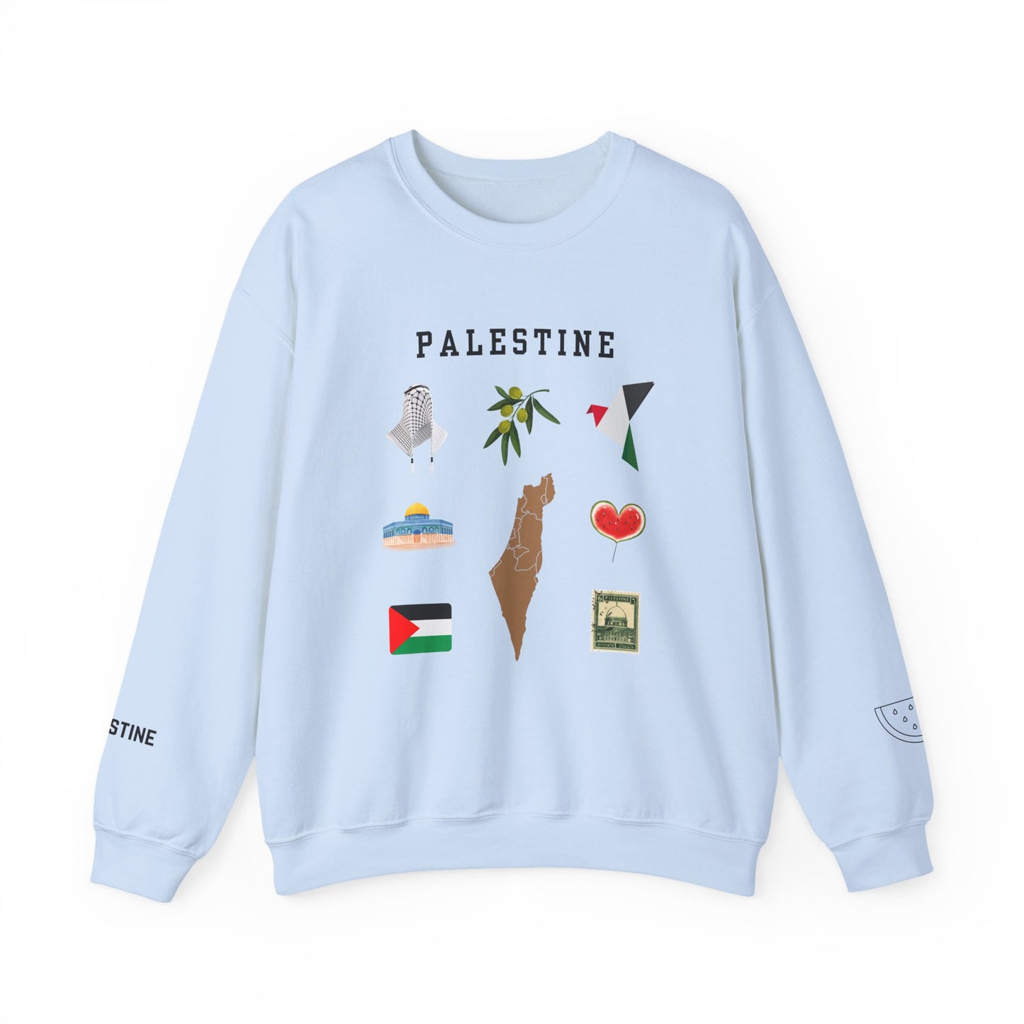 The Symbols Of Palestine Sweatshirt Symbol of Hope & Solidarity