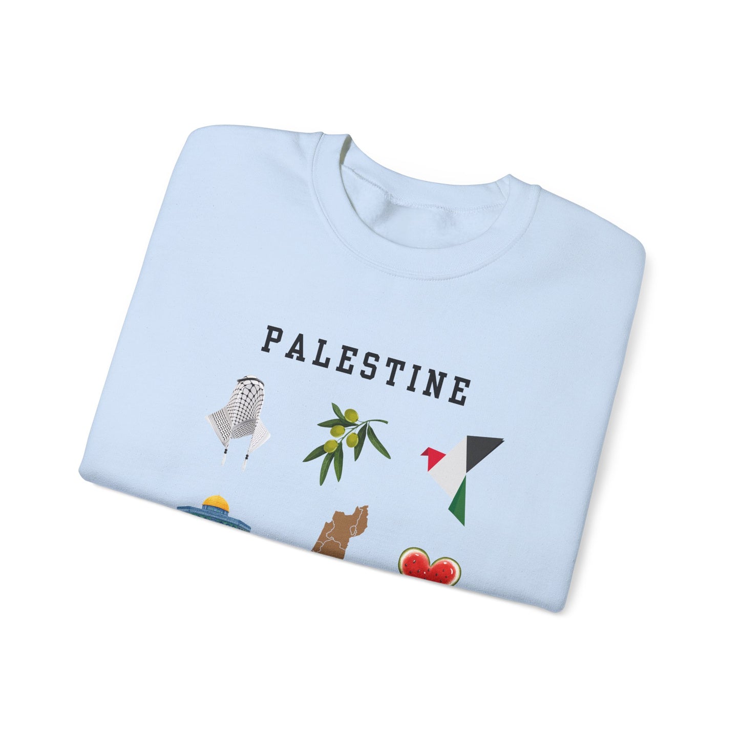 The Symbols Of Palestine Sweatshirt Symbol of Hope & Solidarity