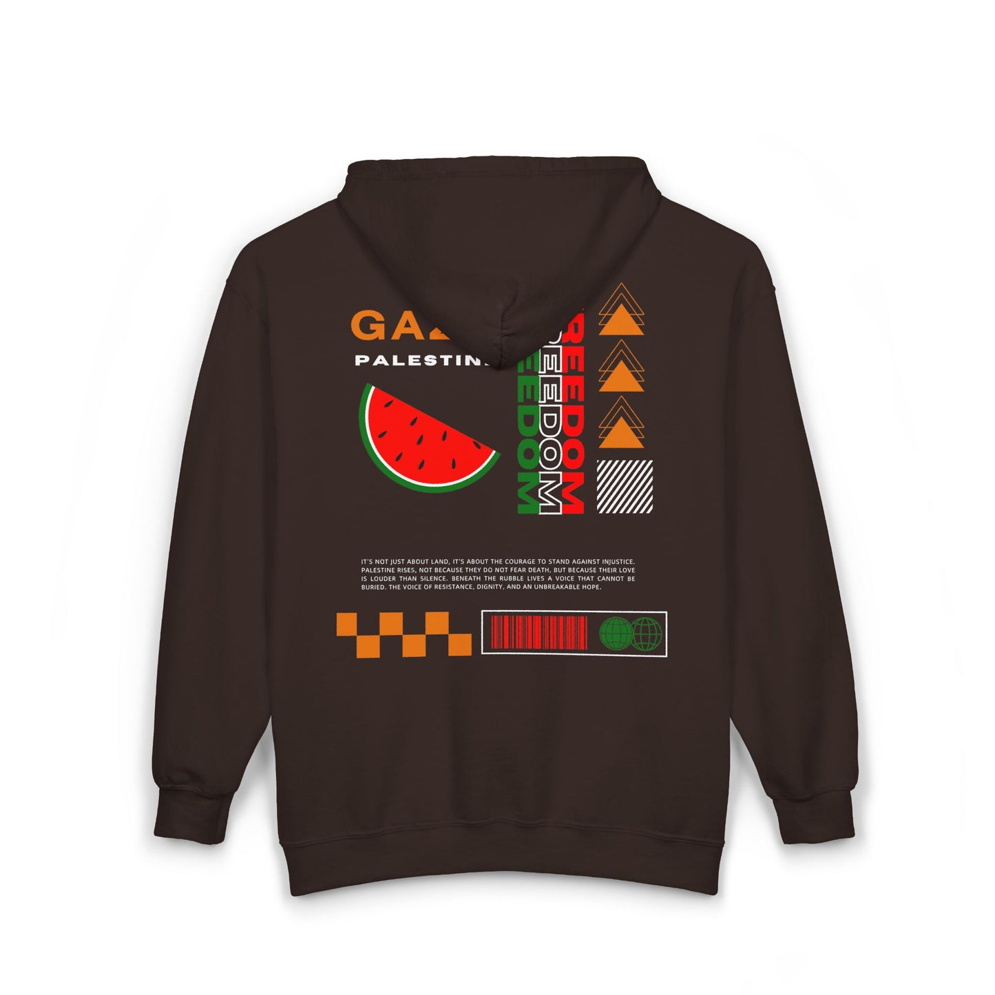 Voice of Resistance Full Zip Hoodie Watermelon Solidarity
