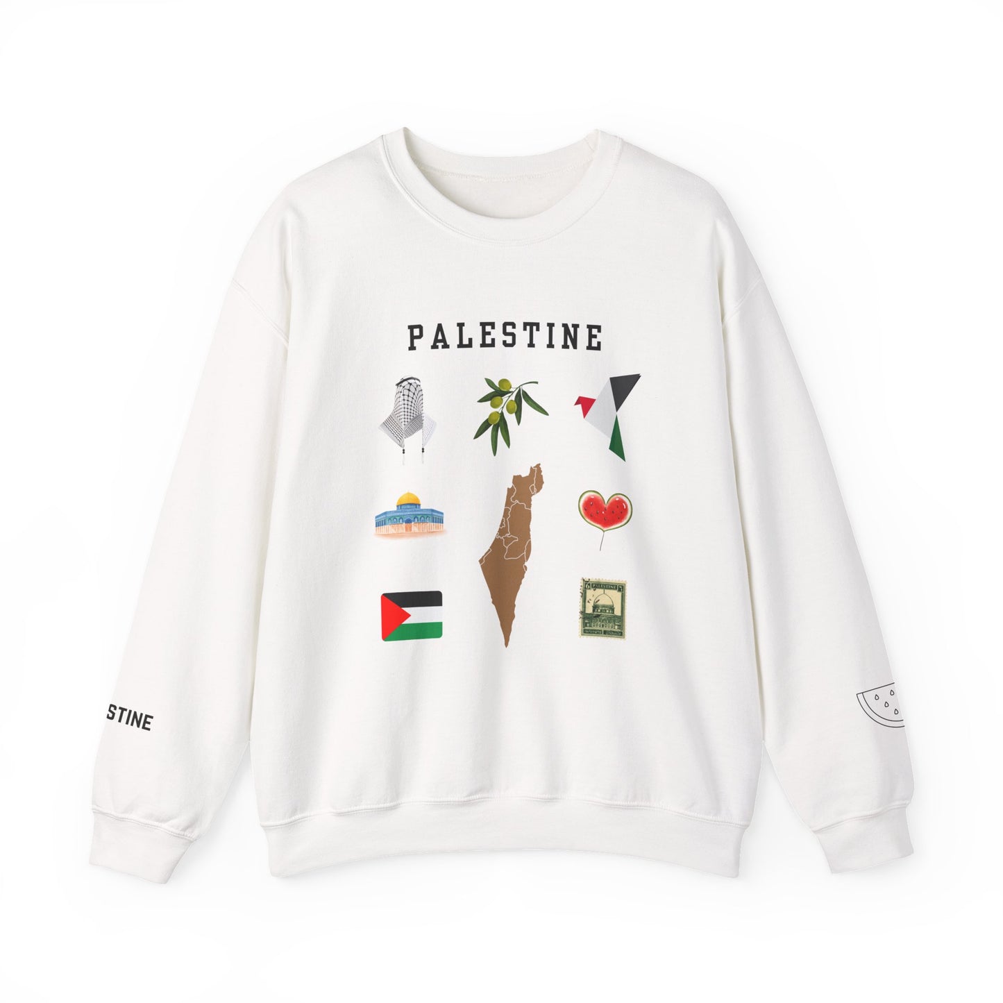The Symbols Of Palestine Sweatshirt Symbol of Hope & Solidarity
