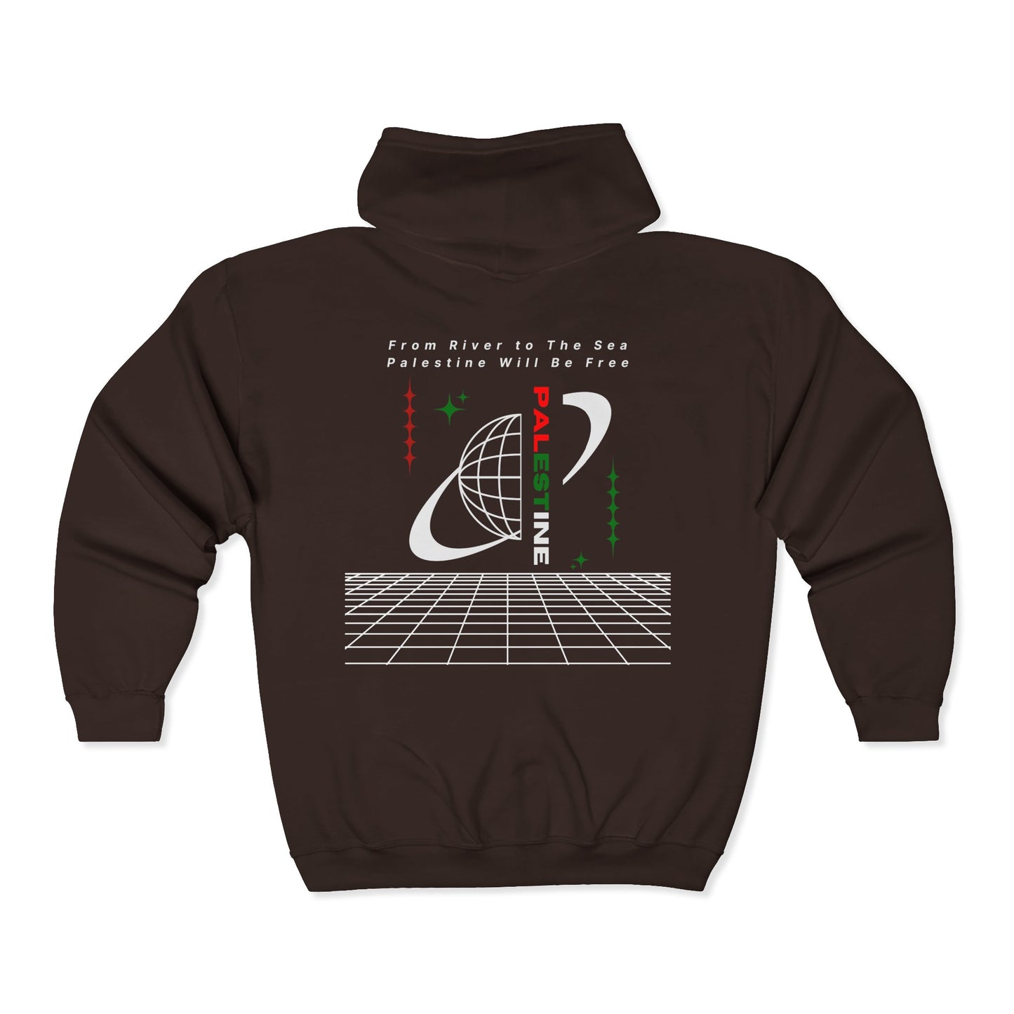 Full Zip Hoodie From the River to the Sea, Palestine Will Be Free