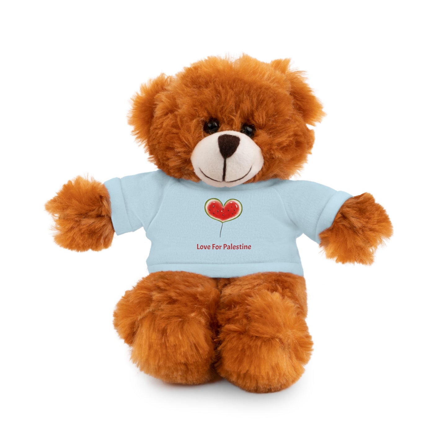 Stuffed Animal Gift with Tee | Love For Palestine Bear, Cute Plush Toy, Cuddle Buddy, Unique Gift for Kids, Love & Friendship