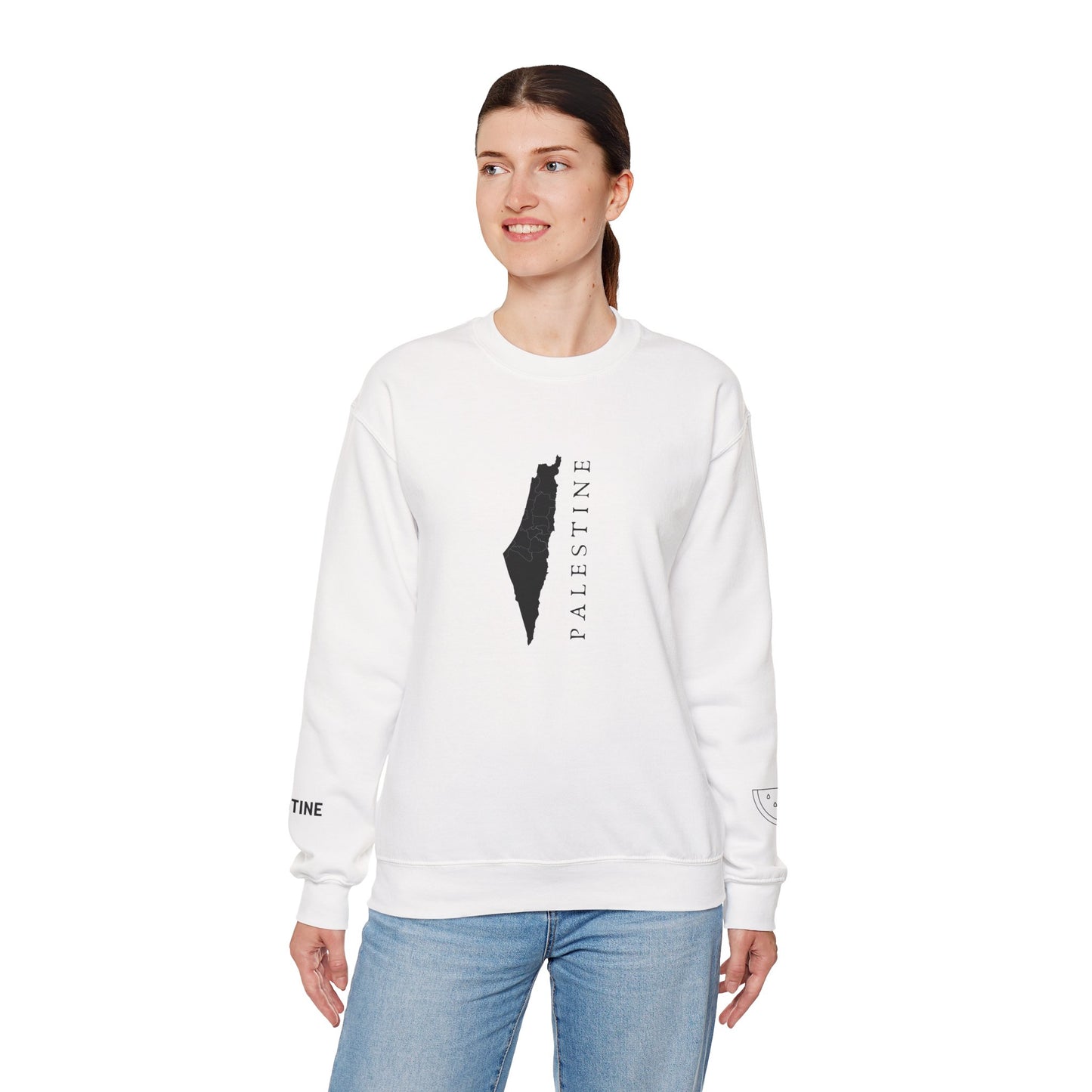 Palestine Map Sweatshirt Symbol of Hope & Solidarity