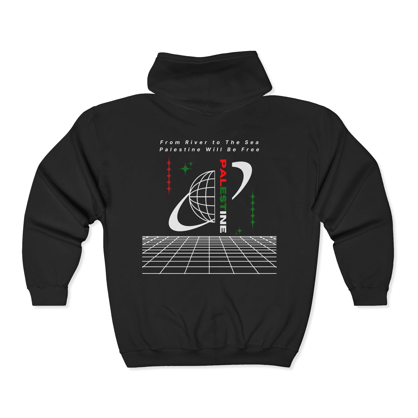 Full Zip Hoodie From the River to the Sea, Palestine Will Be Free