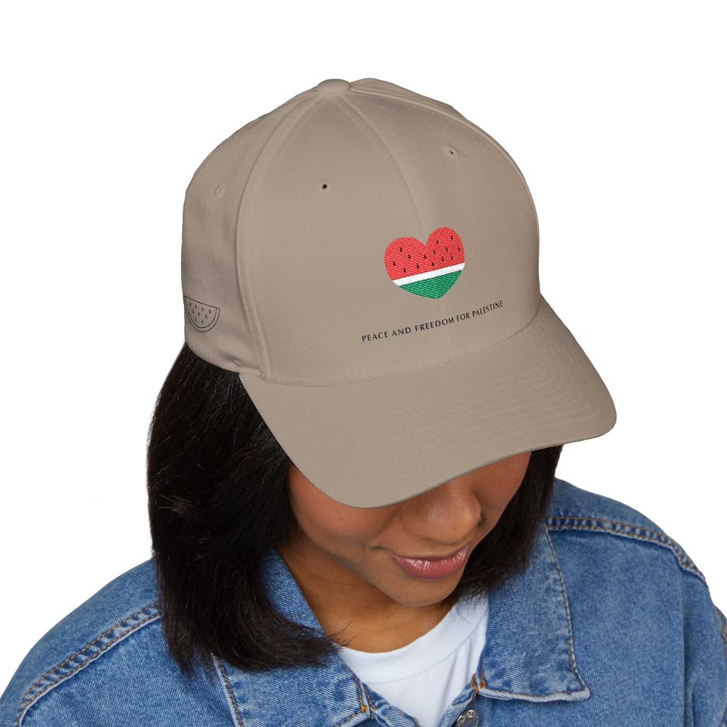 Freedom For Palestine Solidarity Hat Peace, Love & Freedom