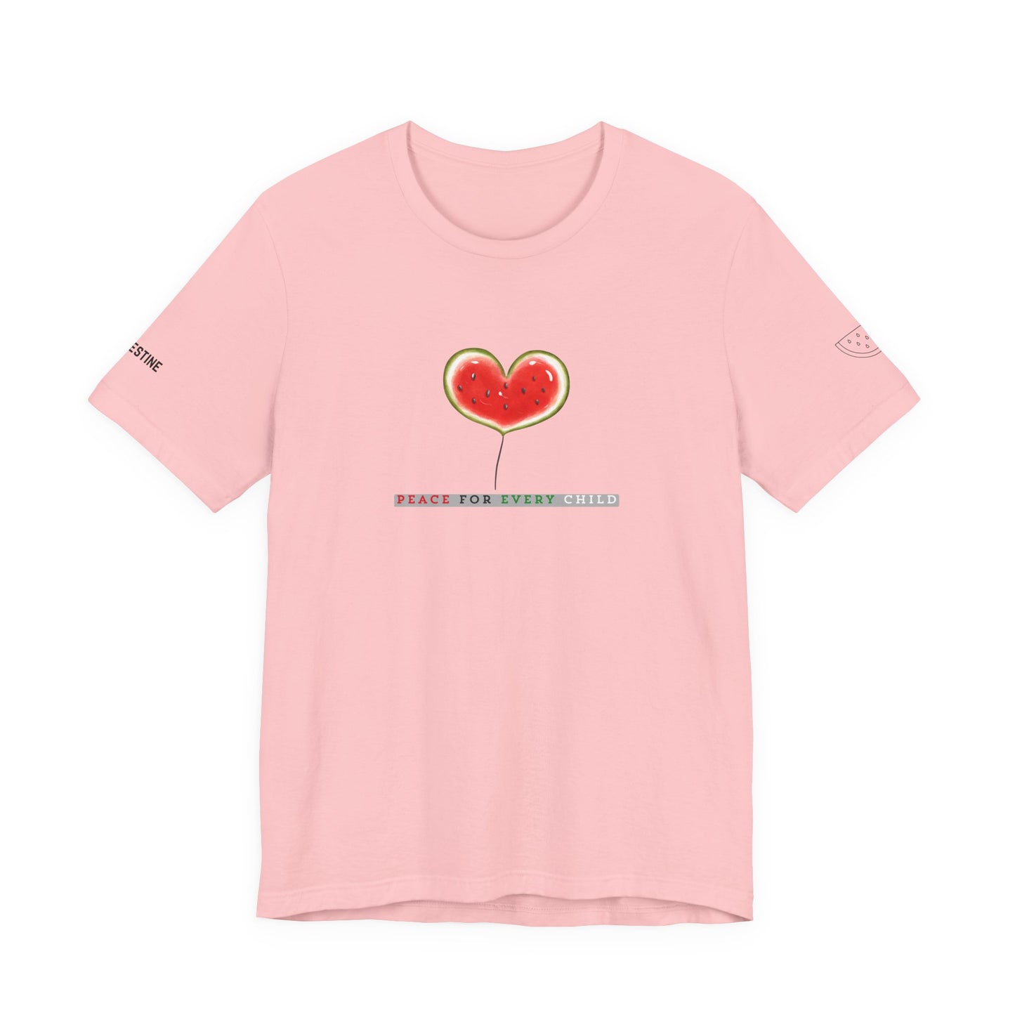Palestine Solidarity T-Shirt Peace, Love & Freedom