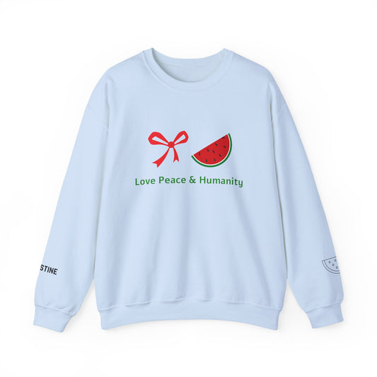 Love peace and humanity for Palestine Sweatshirt