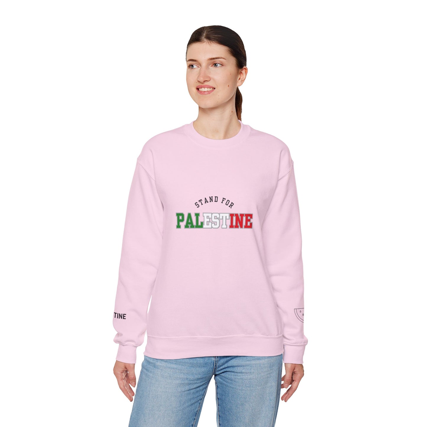 We Stand For Palestine Sweatshirt Symbol of Hope & Solidarity