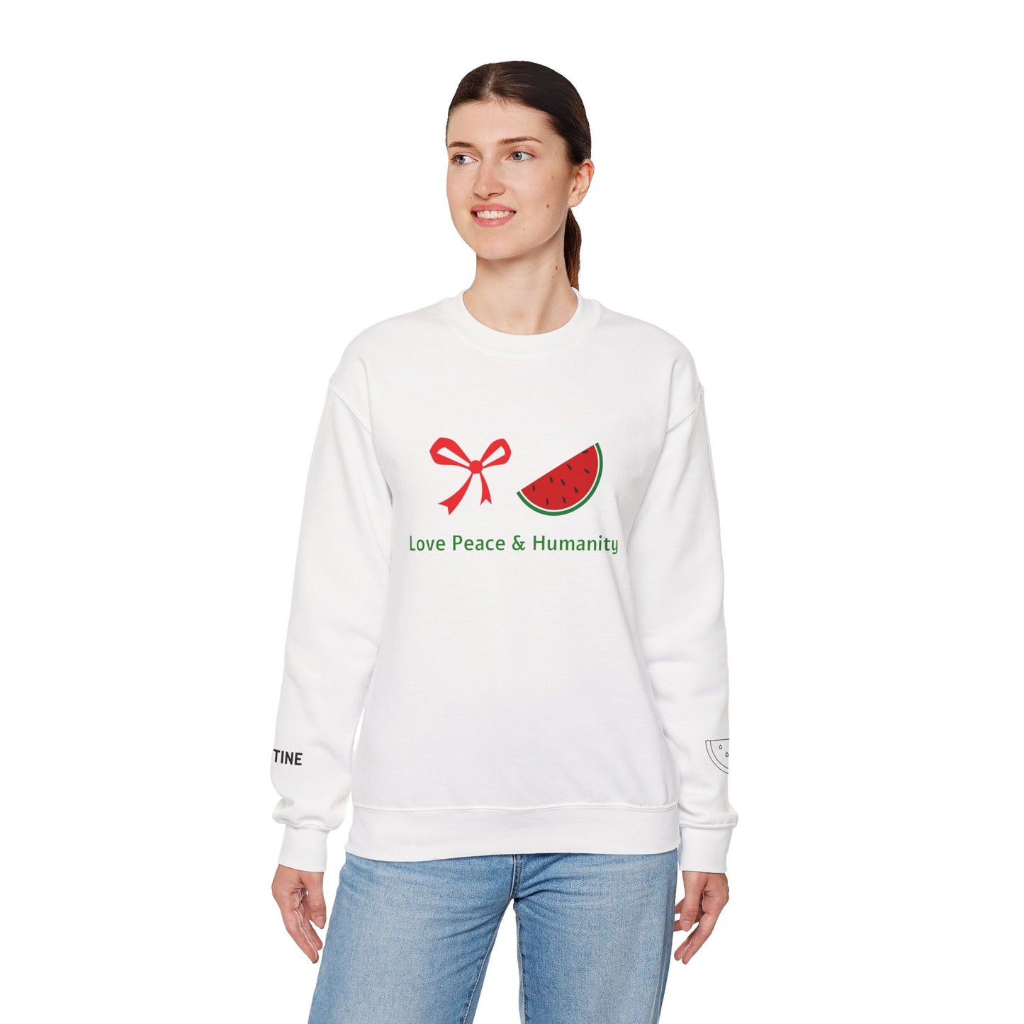 Love peace and humanity for Palestine Sweatshirt