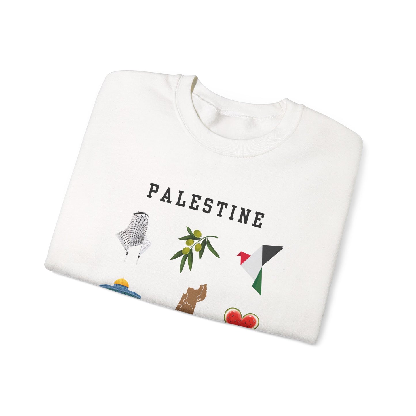 The Symbols Of Palestine Sweatshirt Symbol of Hope & Solidarity