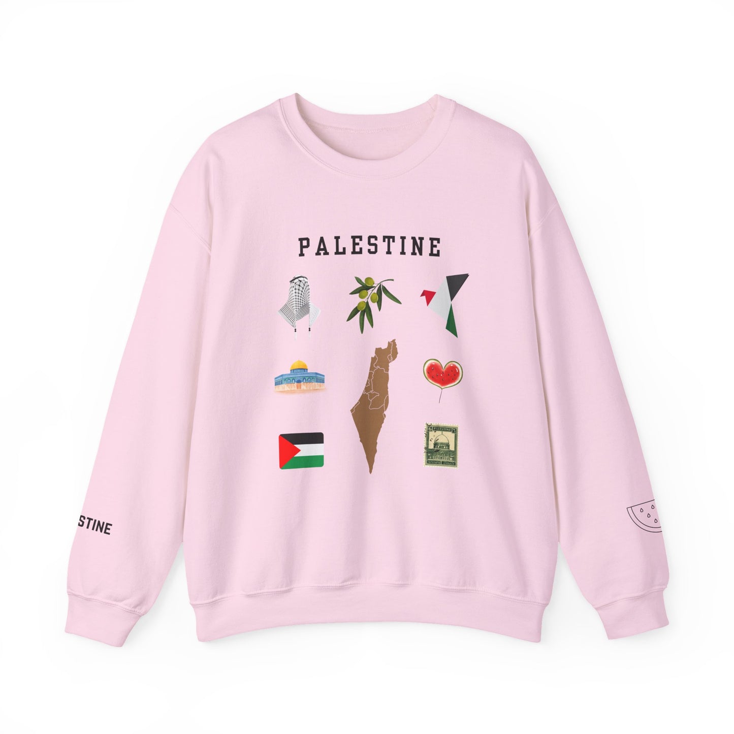 The Symbols Of Palestine Sweatshirt Symbol of Hope & Solidarity