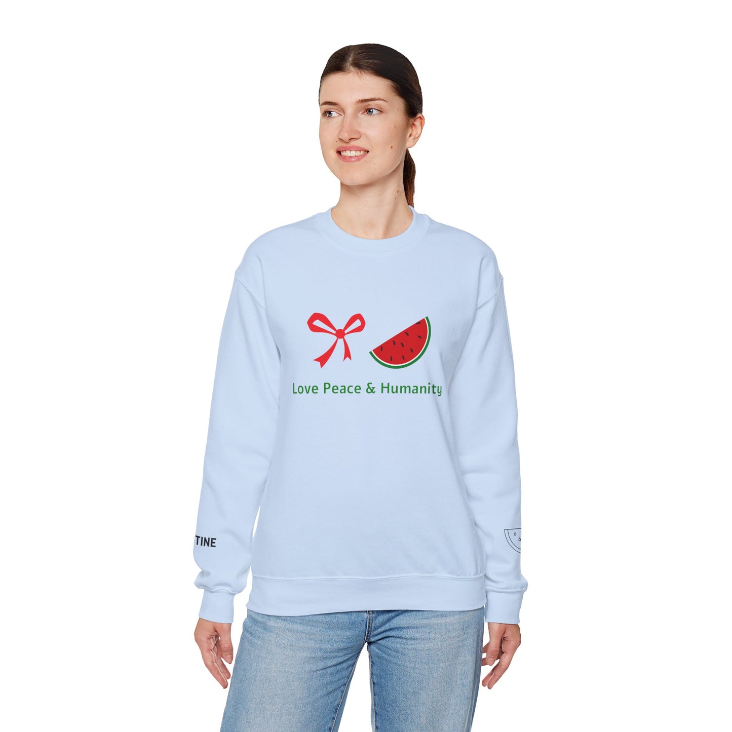 Love peace and humanity for Palestine Sweatshirt