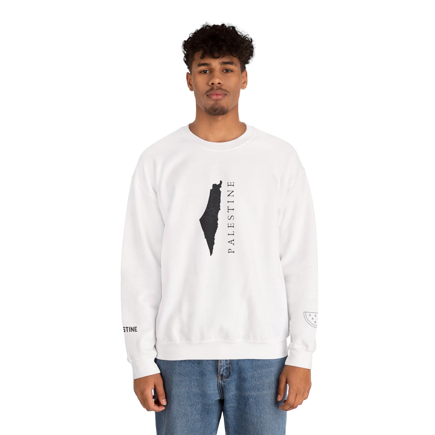 Palestine Map Sweatshirt Symbol of Hope & Solidarity