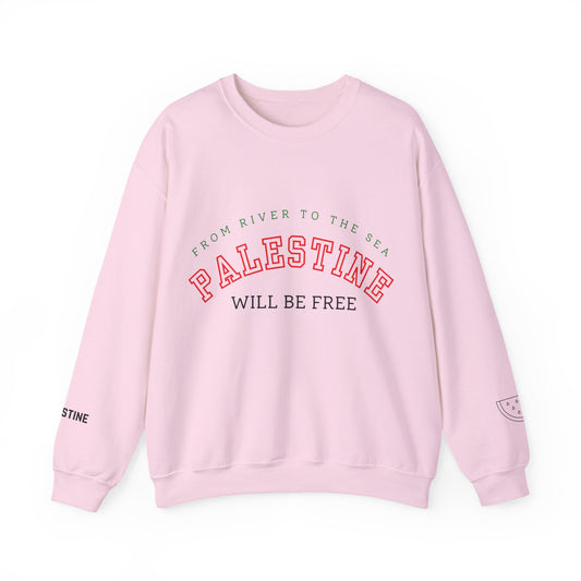 From River To The Sea, Palestine Will Be Free Sweatshirt Solidaity to Palestine Gaza