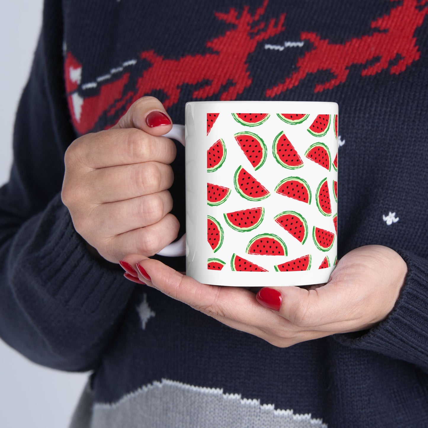 Watermelon Symbol Mug Free Palestine Fight and Resist