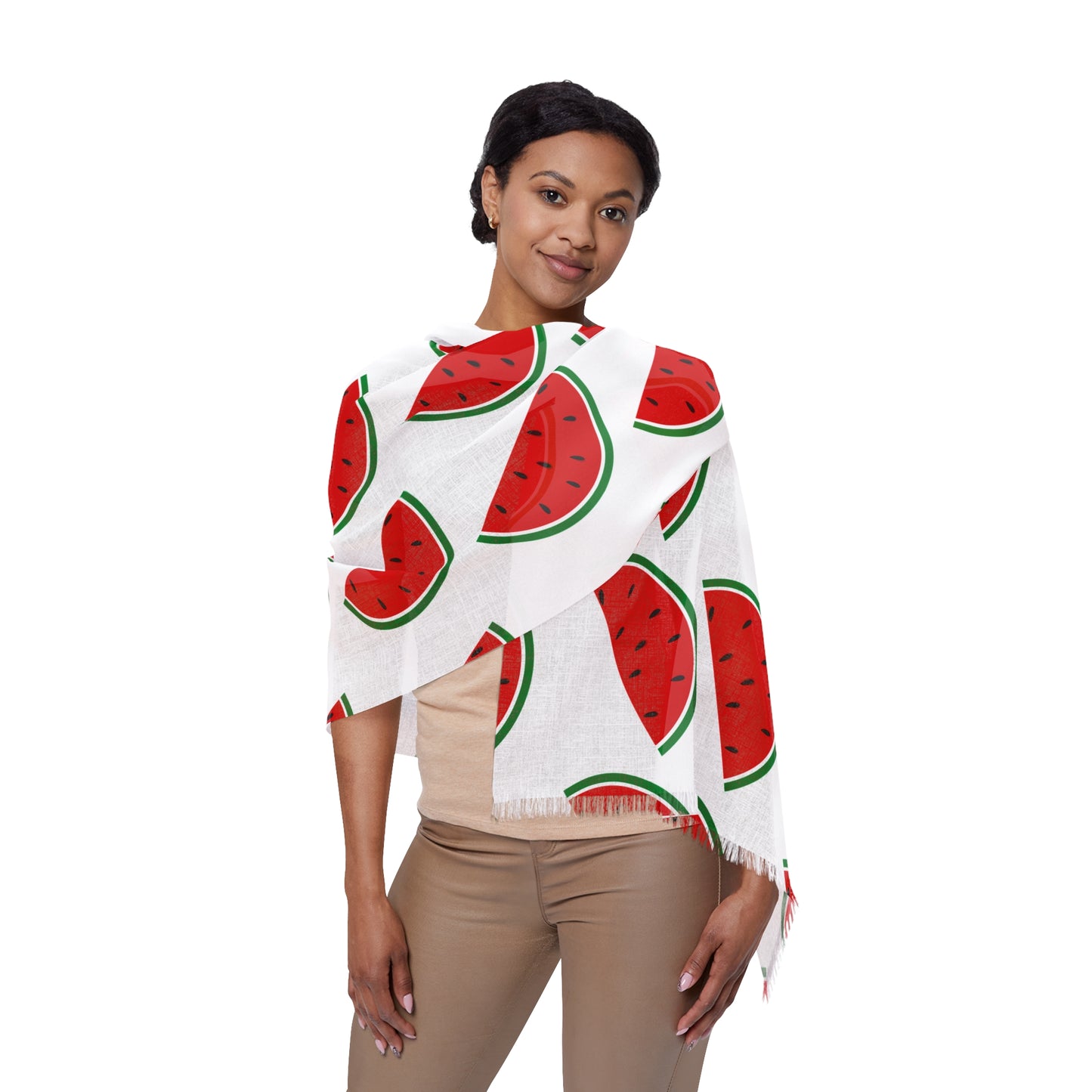 Watermelon Solidarity Scarf – Stand with Palestine