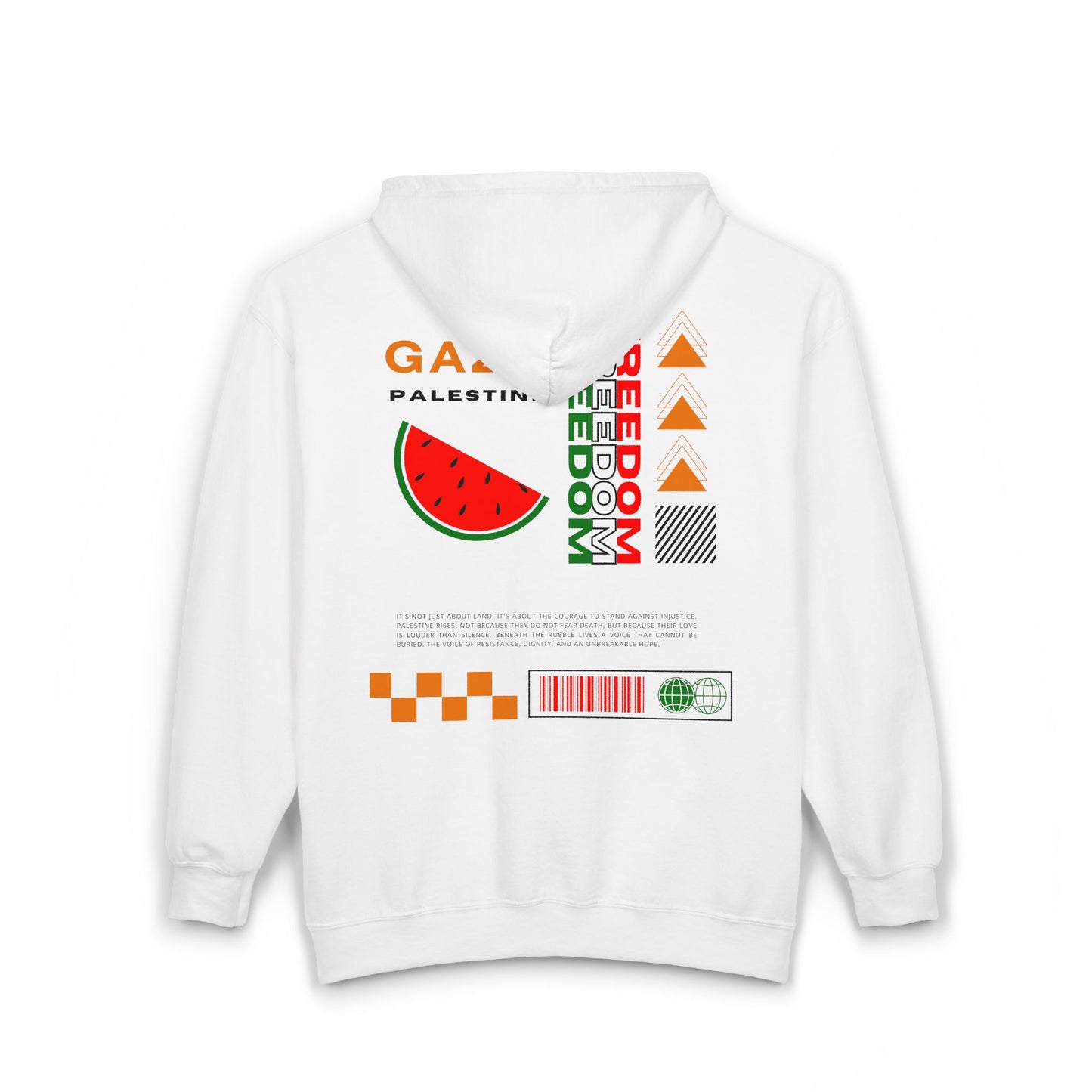Voice of Resistance Full Zip Hoodie Watermelon Solidarity