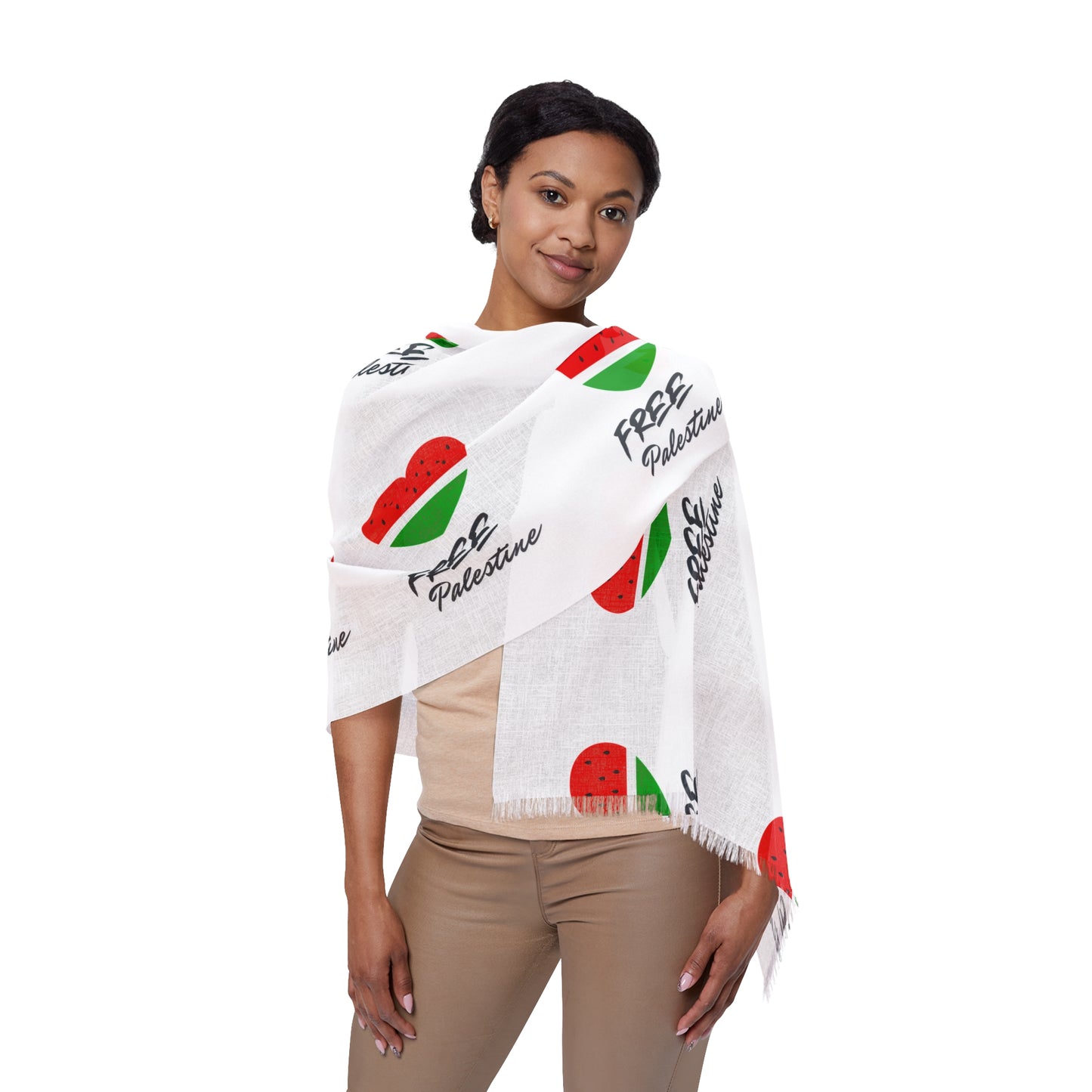 Hope for Gaza Scarf Power of Humanity Love Palestine Scarf Solidaity