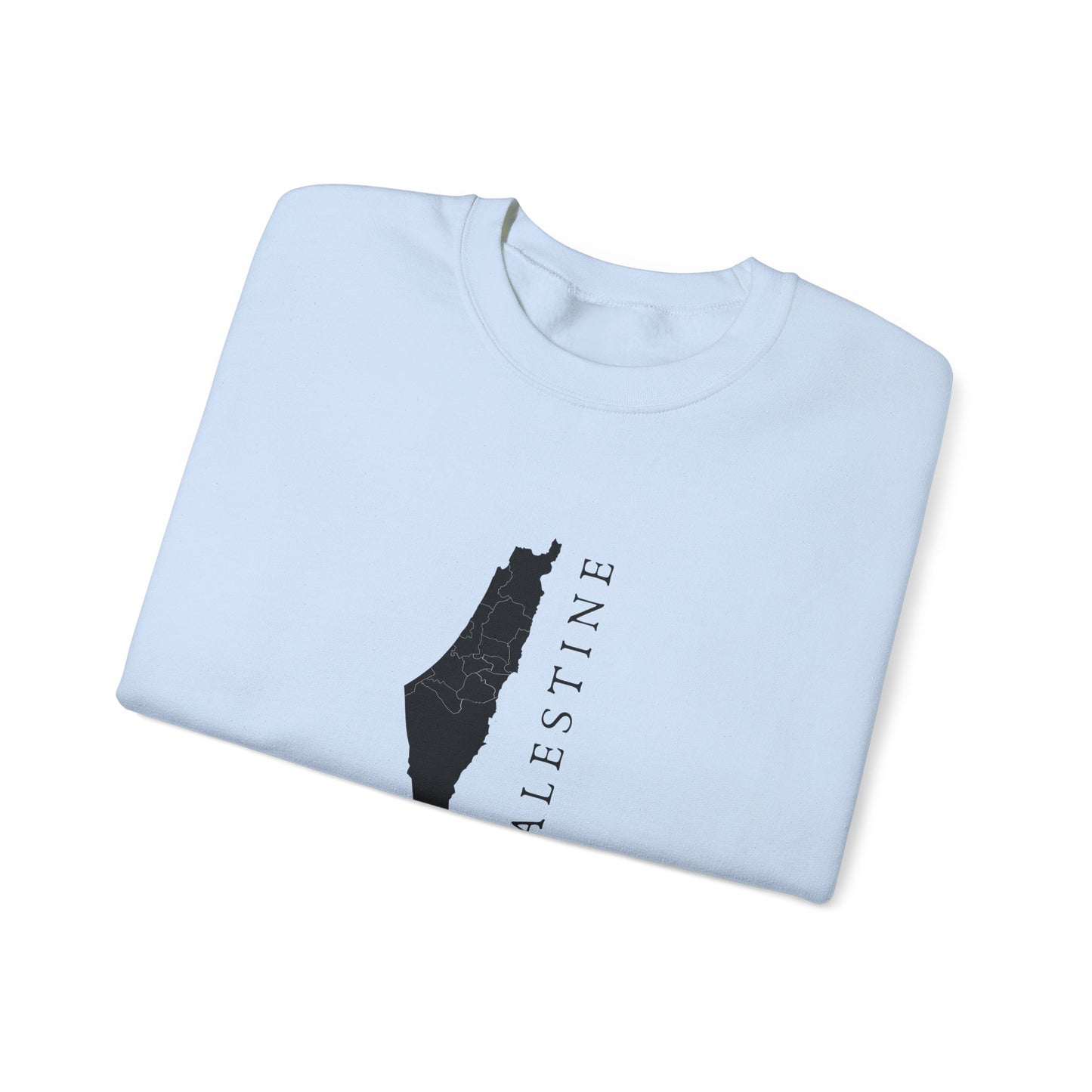 Palestine Map Sweatshirt Symbol of Hope & Solidarity