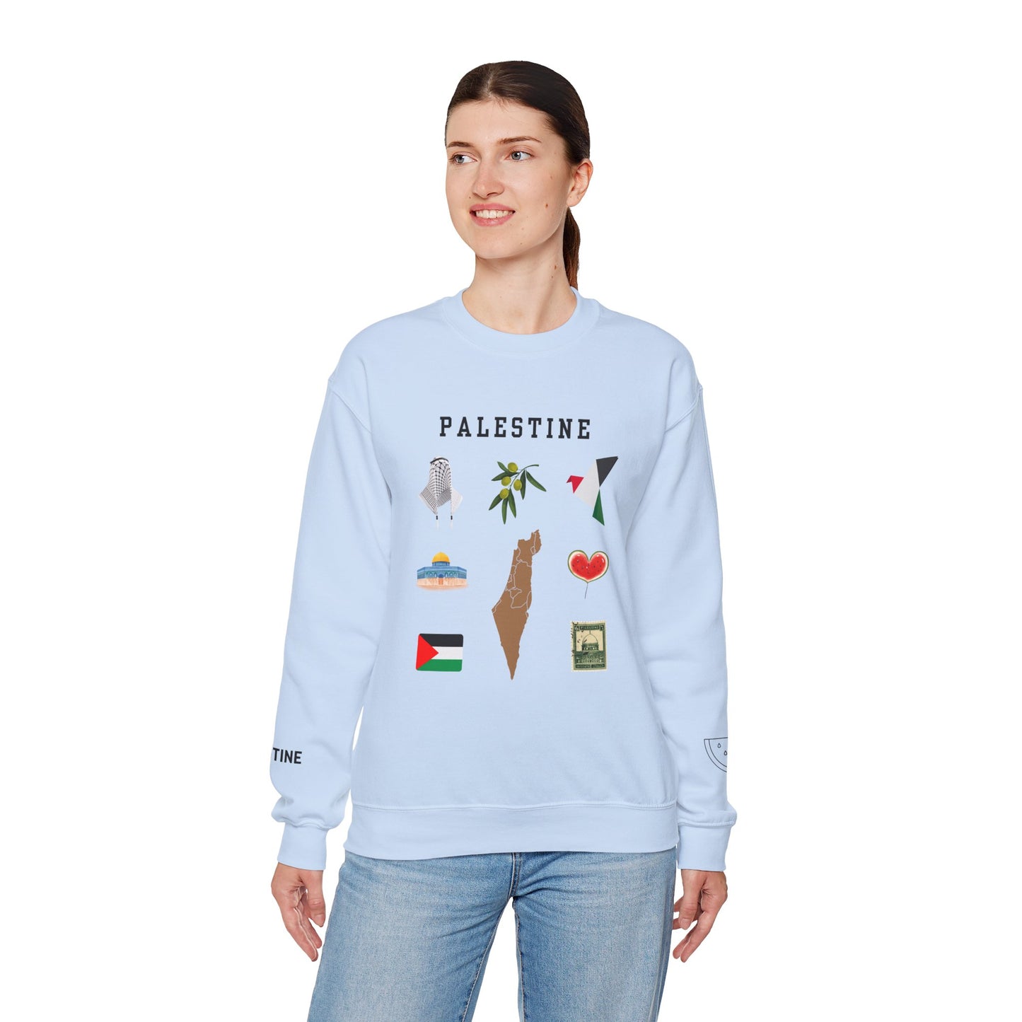 The Symbols Of Palestine Sweatshirt Symbol of Hope & Solidarity