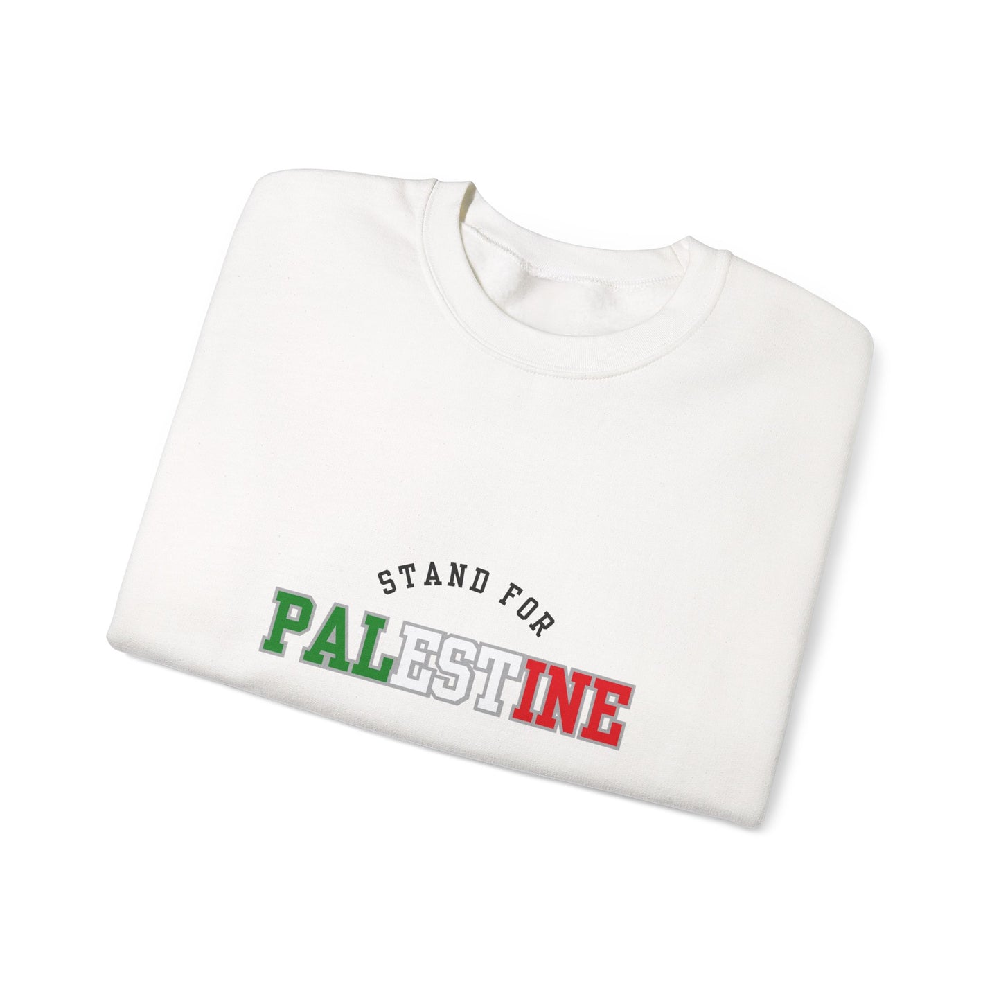 We Stand For Palestine Sweatshirt Symbol of Hope & Solidarity