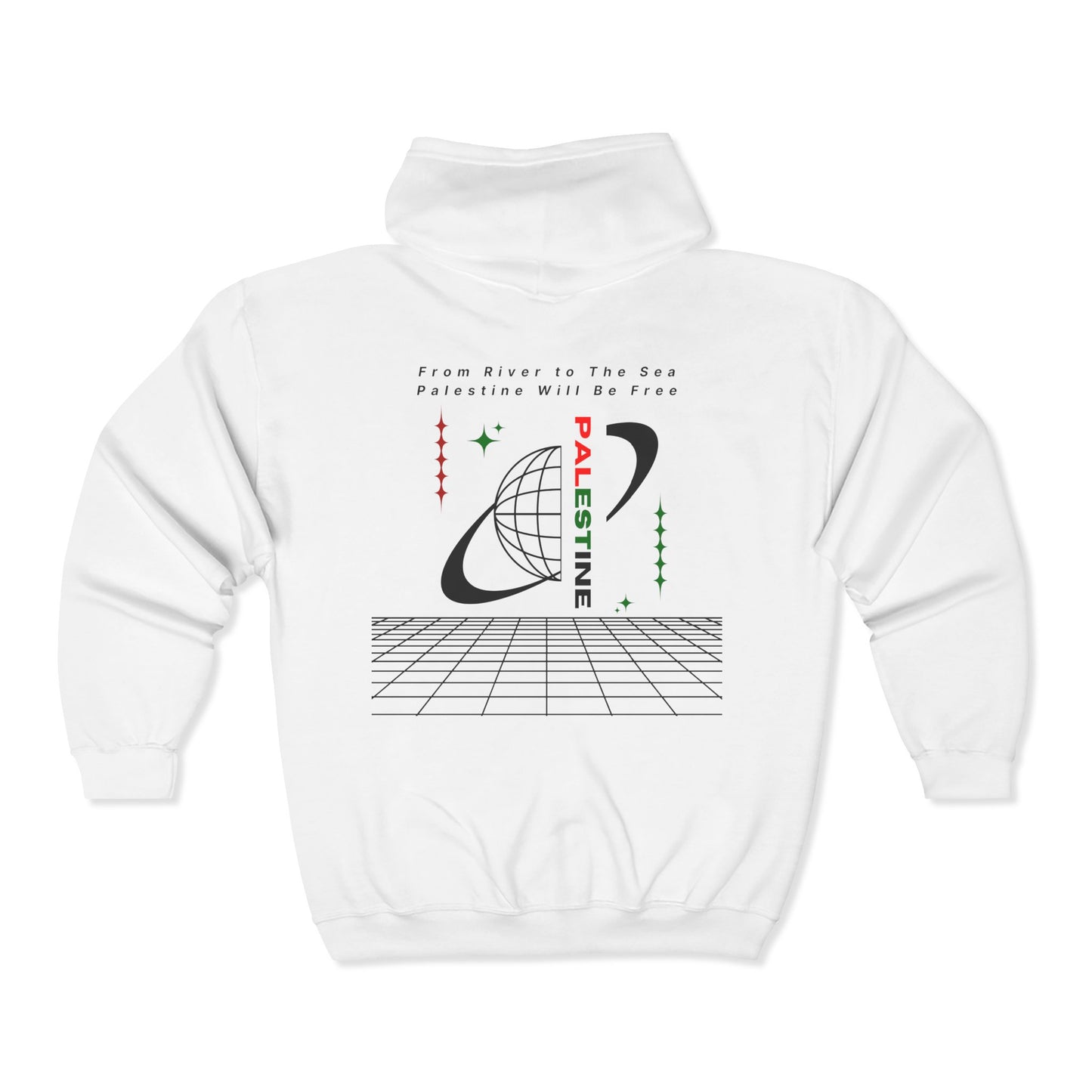 Full Zip Hoodie From the River to the Sea, Palestine Will Be Free