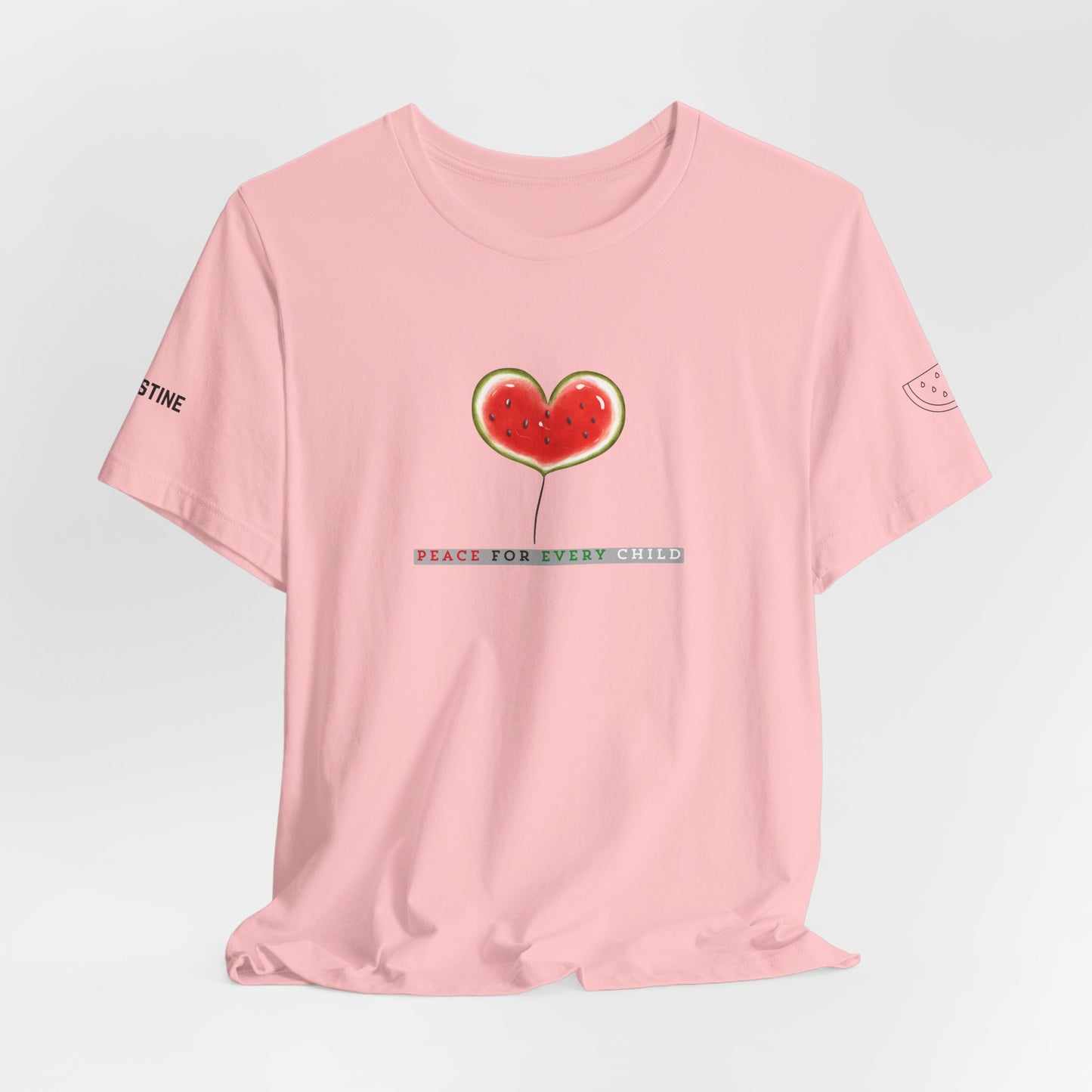 Palestine Solidarity T-Shirt Peace, Love & Freedom