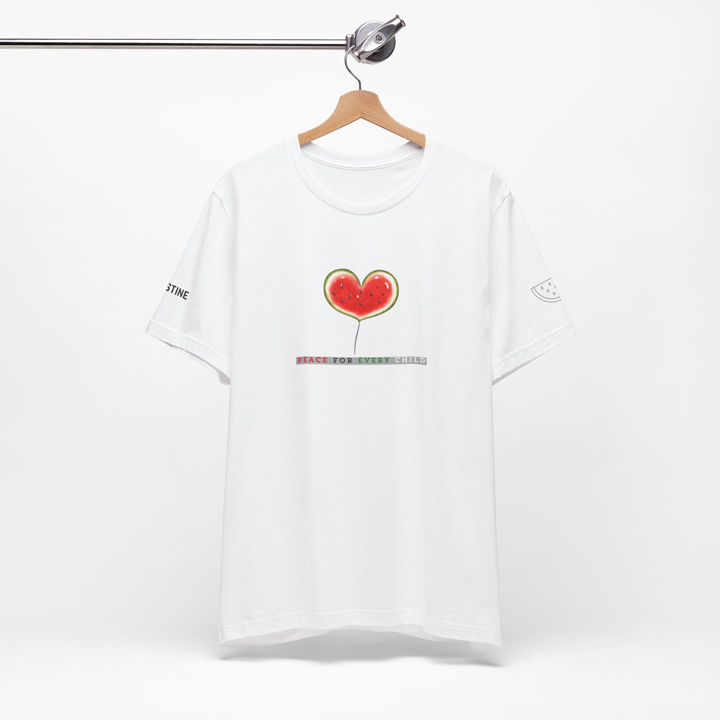 Palestine Solidarity T-Shirt Peace, Love & Freedom