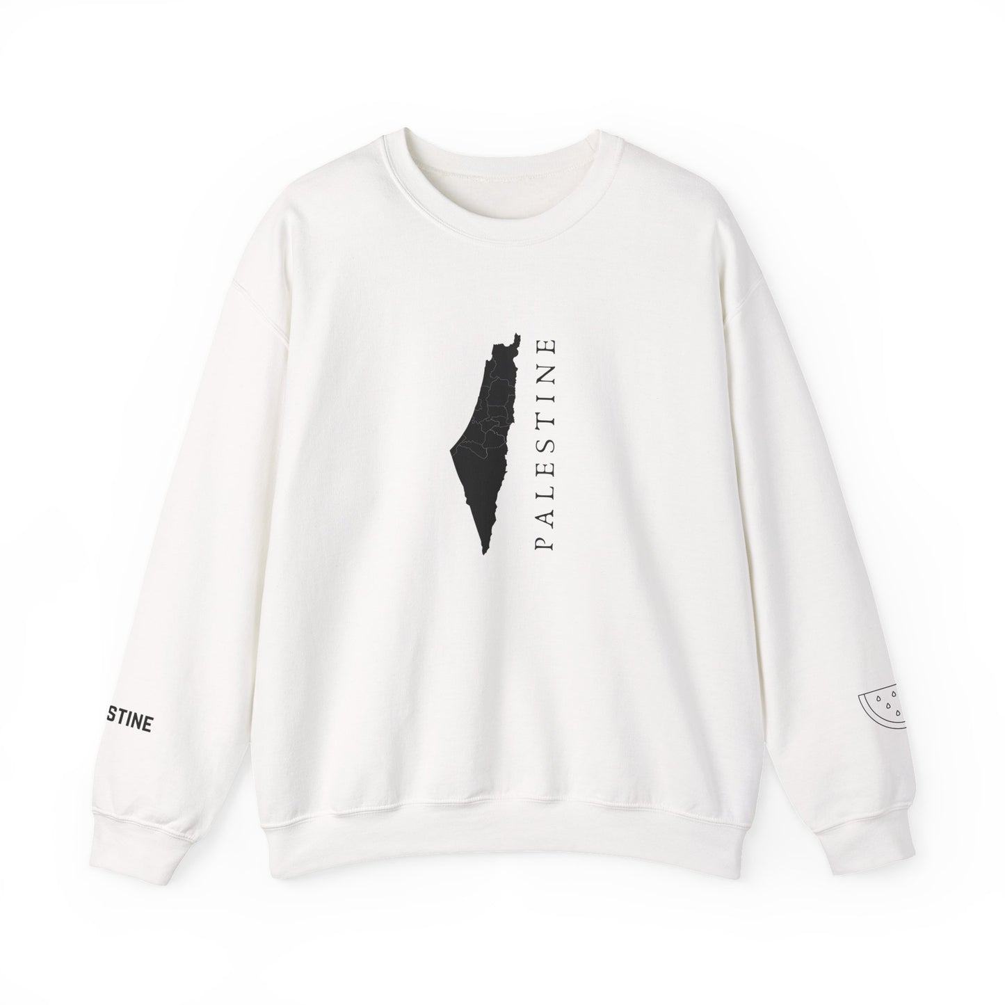 Palestine Map Sweatshirt Symbol of Hope & Solidarity
