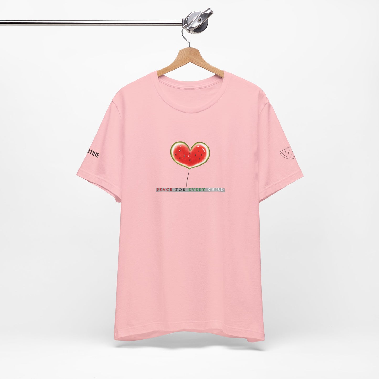 Palestine Solidarity T-Shirt Peace, Love & Freedom