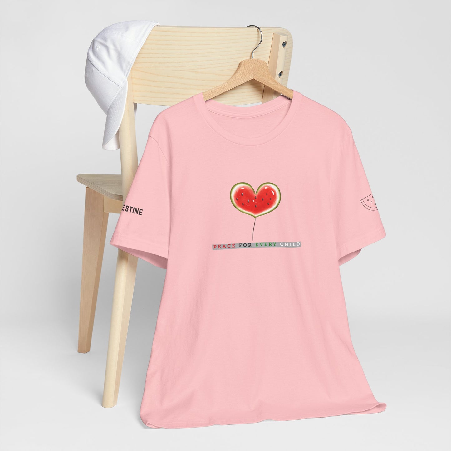 Palestine Solidarity T-Shirt Peace, Love & Freedom