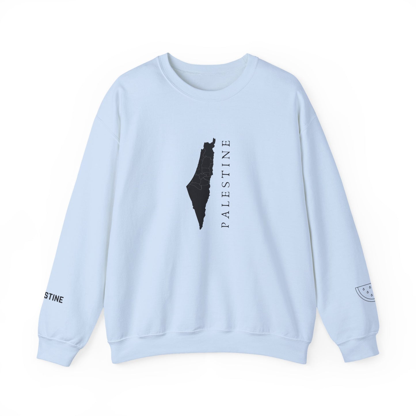Palestine Map Sweatshirt Symbol of Hope & Solidarity