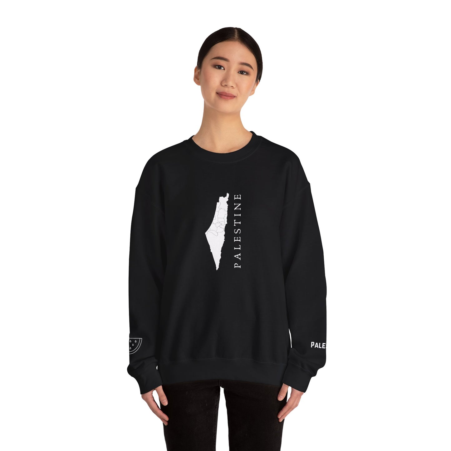 Palestine Map Sweatshirt Symbol of Hope & Solidarity