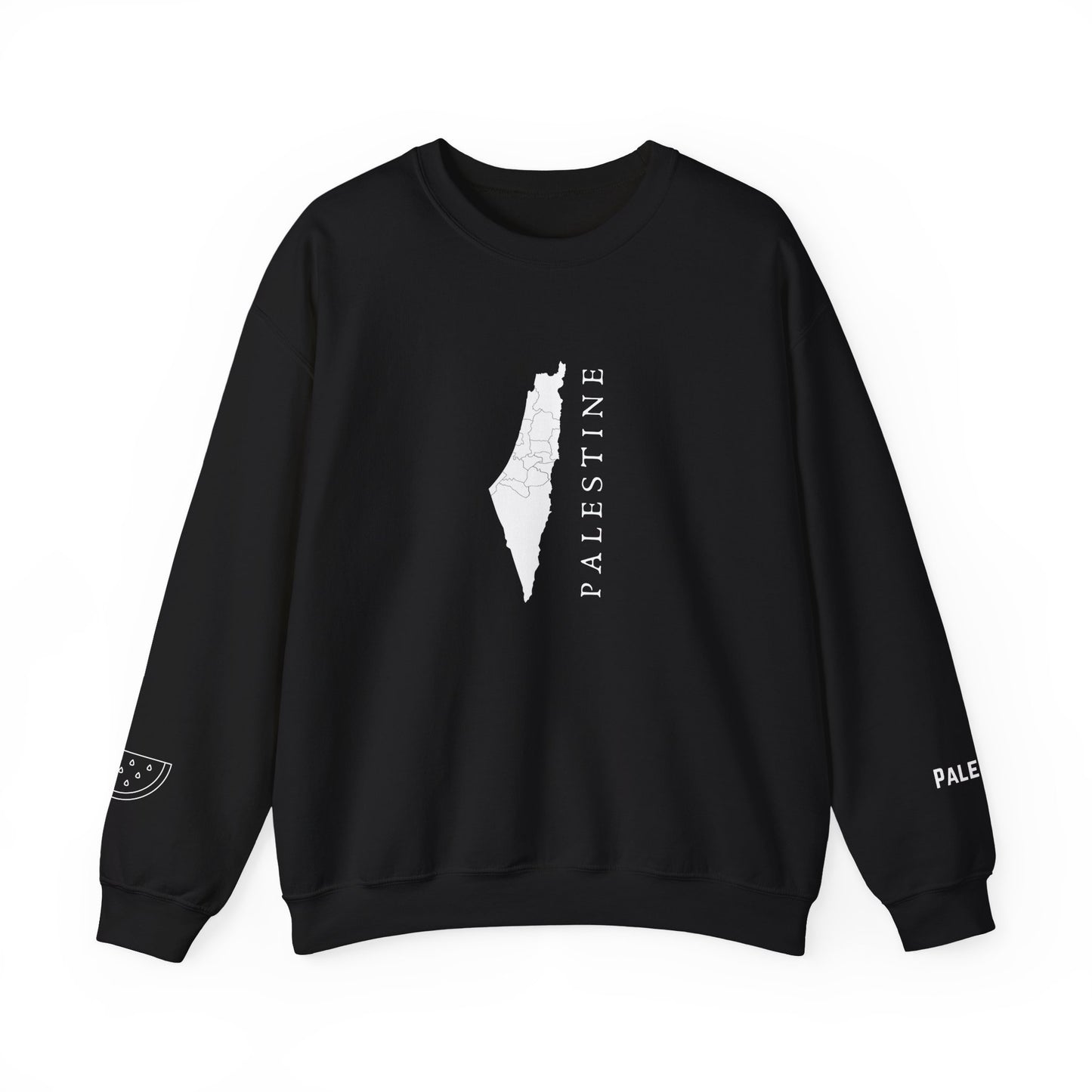 Palestine Map Sweatshirt Symbol of Hope & Solidarity