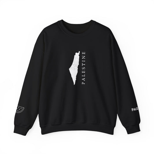 Palestine Map Sweatshirt Symbol of Hope & Solidarity